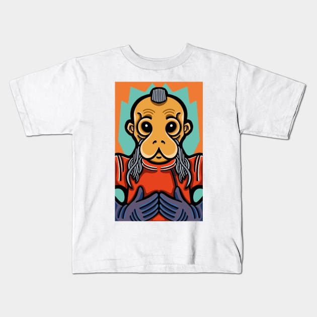 19 MOSEP BINNEED Kids T-Shirt by Howlin' Quin de Vreede